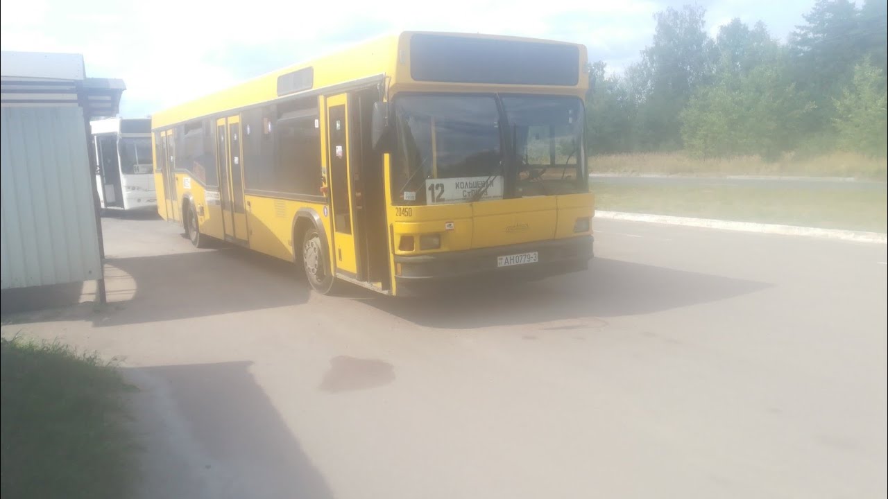 Автобус Жлобина. Поездка на автобусе МАЗ-103.065 №20450 (АН 0779-3) по 12 маршруту