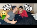 THROWING UP ON THE BED IN THE MIDDLE OF THE NIGHT PRANK ON GIRLFRIEND!! *She Cried*