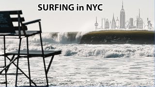 Rockaway Beach Goes Off 🌊 Surfing Hurricane Erin Swell (August 22nd 2025)