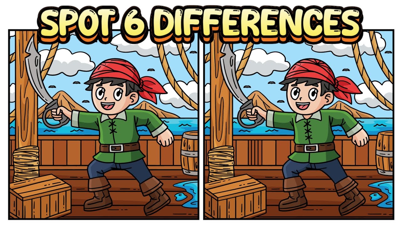 Spot the Difference Puzzle | 5 Fun Quizzes with 6 Hidden Differences ...