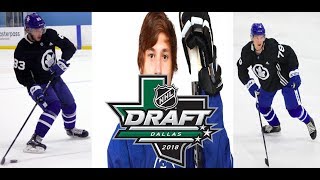 Leafs 2018  Draft Highlights -   Rasmus Sandin,  Sean Durzi, Semyon Der-Arguchintsev