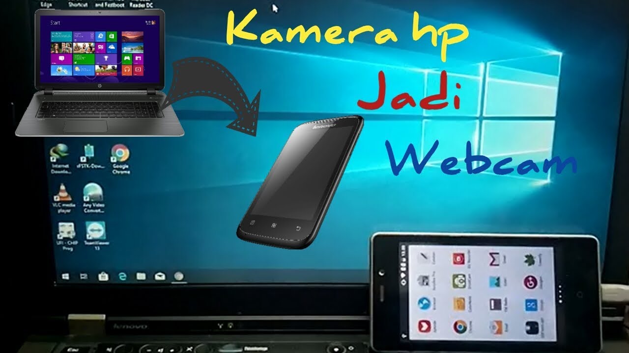 cara menghubungkan kamera hp ke laptop dengan wifi - YouTube