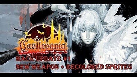 Castlevania - Aria of Sorrow Hack Update #1 | New Weapon + Recolored Sprites
