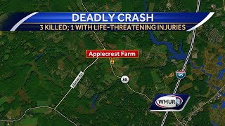 Three killed, one seriously hurt after crash in Hampton Falls
