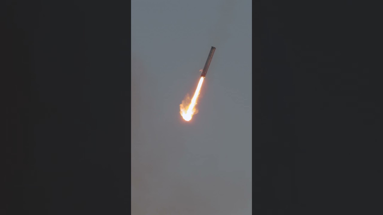 AS&Iacute; SE VIO EL ATERRIZAJE DEL SUPER HEAVY BOOSTER DESDE M&Eacute;XICO