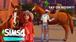 Equestrian Plays The Sims 4 Horse Ranch FOR THE FIRST TIME (*brutally honest review)