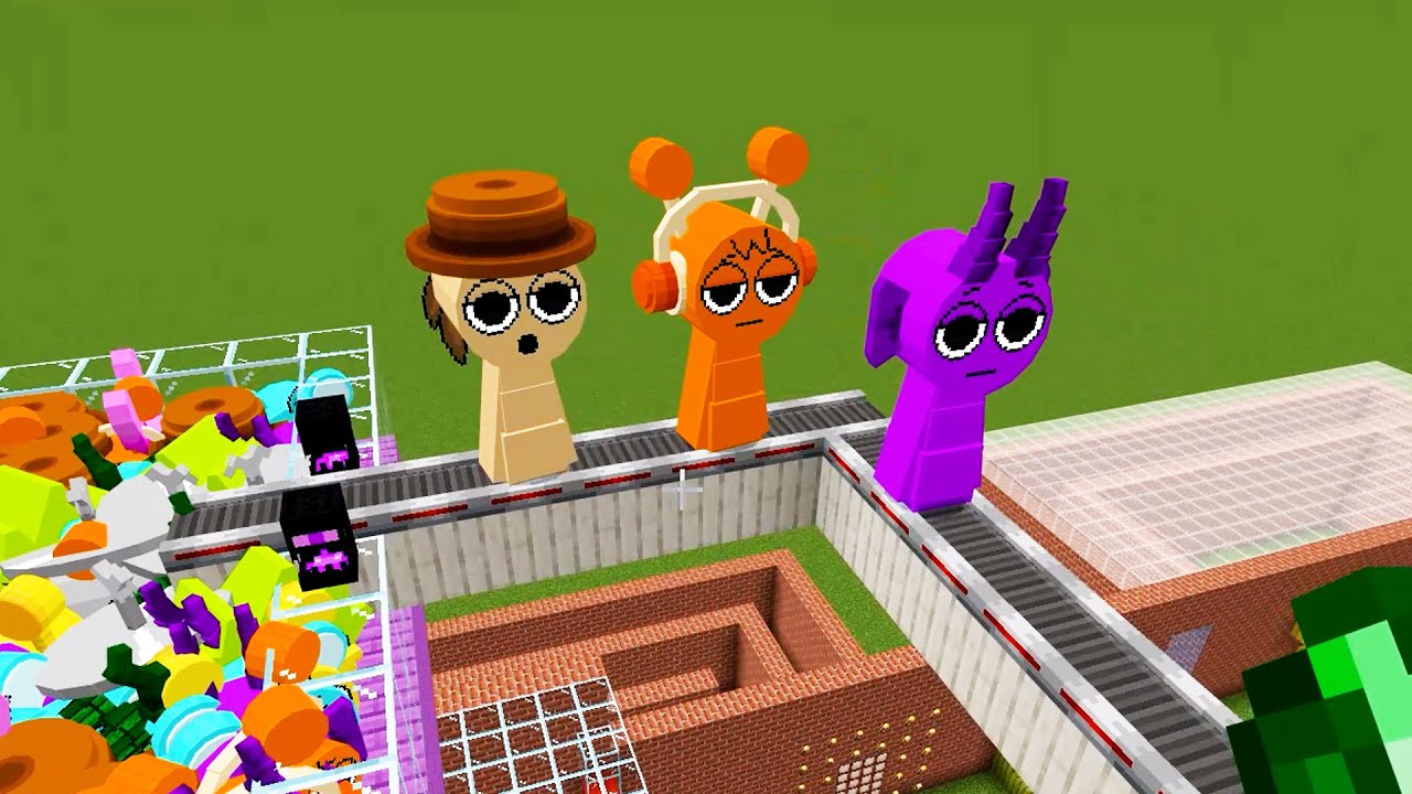 NEW Incredibox Sprunki Ride the Ribbon through the Rooms!| Minecraft Bedrock PE/ Ep.222 