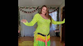 Cassandra Fox Belly Dancing at 6 months pregnant - Drum Solo \