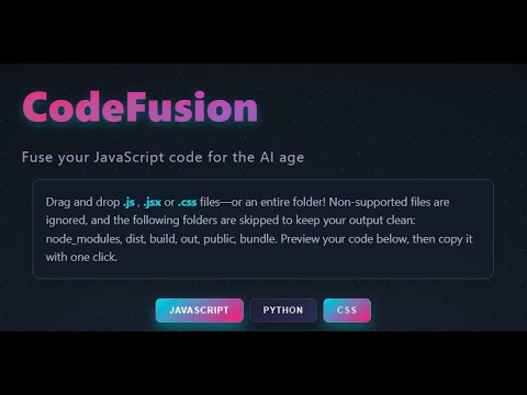 CodeFusion video preview 2