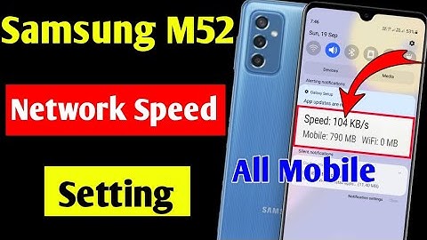 Samsung m52 net speed setting on status bar | Samsung m52 5g network speed show || 2021 ||