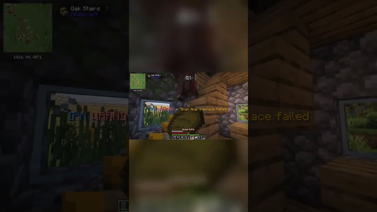 Minecraft Timelapse RTX Hardcore: 350 Mods Gathering Resources (MCATRIX WORLD #2) - SHORT 10