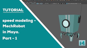 I made a Mech Robot in Maya -  Part 1 #maya #tutorial
