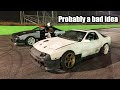 Oval track Racing with our Drift cars! (things get hairy)