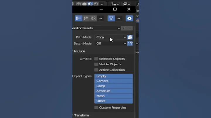Export With Textures || Blender #shorts