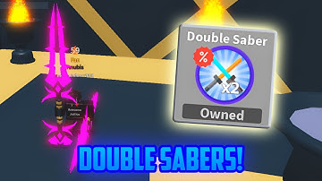 Reviewing The Double Saber Gamepass In Saber Simulator!