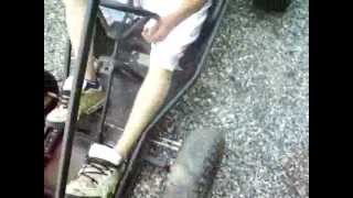 my brother riding my go kart - part 1
