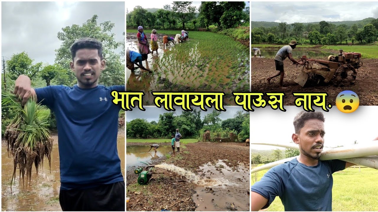 आरे देवा पाऊस गायब 😨 भात लावणीला शेतात पाणी आणण्यासाठी केलेला जुगाड @NikhilSakpal