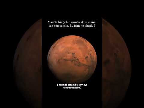 Mars’ta bir şehir kurulcak ve ismi #shorts #bilim #mars