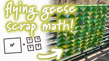Flying Geese Quilt from Scraps!  Use the Scrap Sizes You Have WITHOUT Trimming!