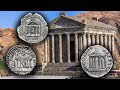 Ancient roman temples on coins