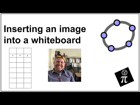 Inserting an image into a #GeoGebra whiteboard