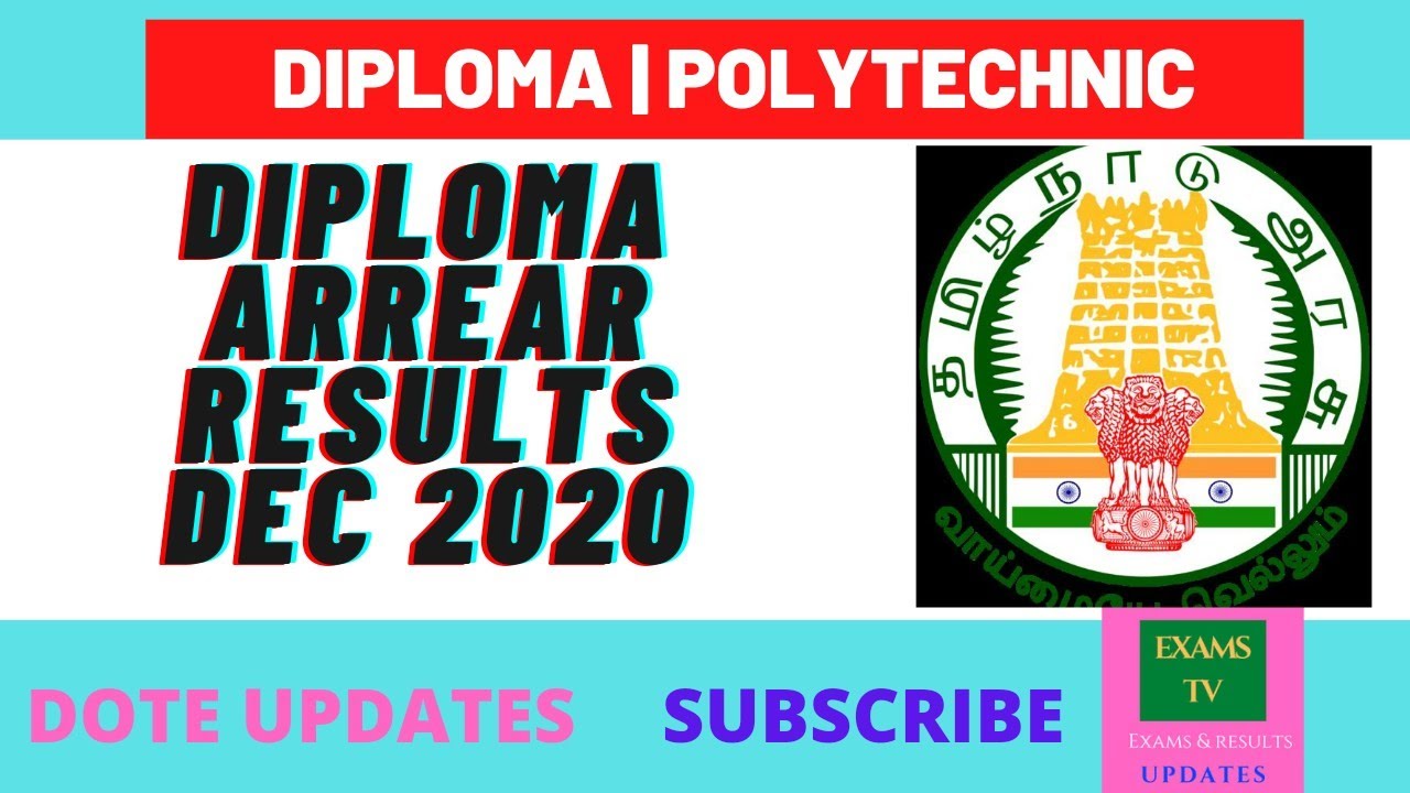 DOTE Breaking News | ARREAR EXAM DEC 2020 RESULTS | BOARD EXAM RESULTS DEC 2020 | TAMIZHAN ULAGAM |
