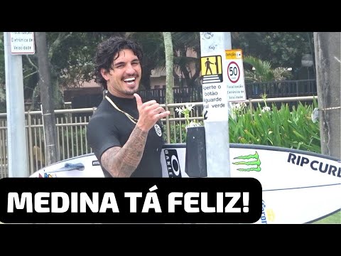 Medina tá feliz! #GabrielMedina #BarraDaTijuca #RioDeJaneiro #Medina #Surfing #WSL