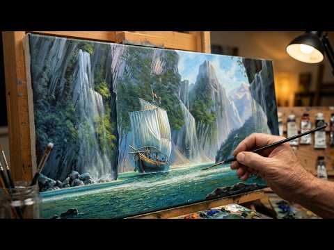"The Discovery of the Unknown" Acrylic painting. Artist - Viktor Yushkevich. #257