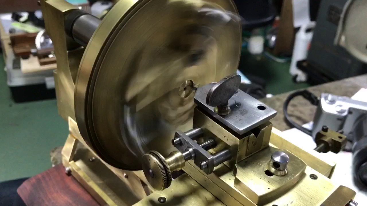 hand crank face plate lathe YouTube