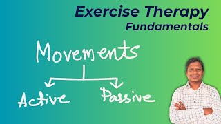 Movement, its classification: Active, Passive | Exercise Therapy 
