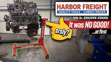 It took two Harbor Freight engine stands to mount my 5.3 engine! - How to mount an engine to a stand
