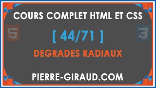 COMPLETE HTML AND CSS COURSE [44/71] - Radial Gradients