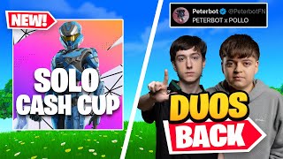 Solo Cash Cups Are Back Duos Is The New Main Game Mode