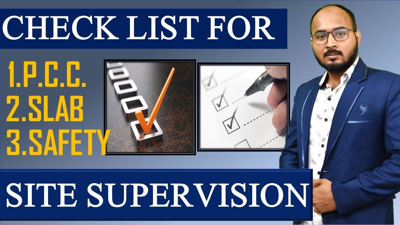 Checklist for Site Supervision ll By CivilGuruji