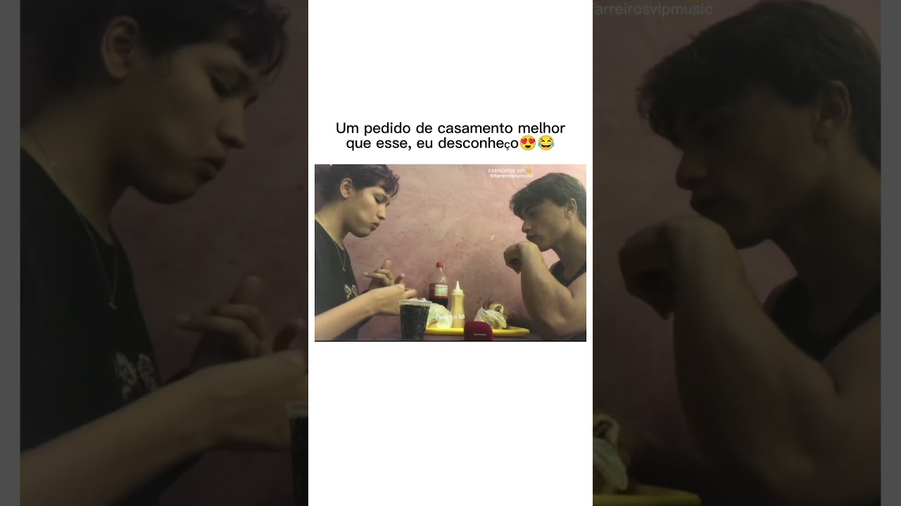 Um pedido de casamento melhor que esse, não tem