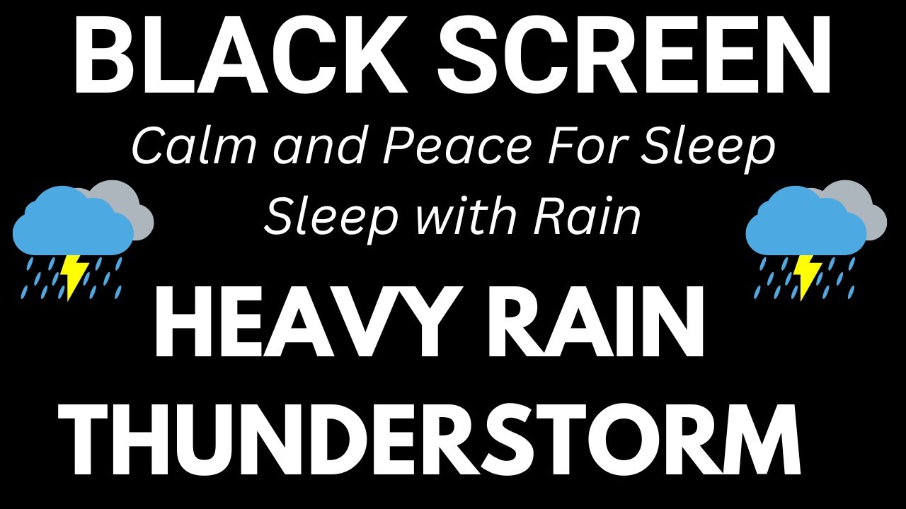 REST and SLEEP Soundly without Overthinking with Rain Sounds and Thunder | Rain Sounds for Sleeping