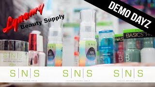 How To Create Simple Nail Art - SNS Live Demo At Lynamy Beauty Supply - Demo Dayz Episode 18