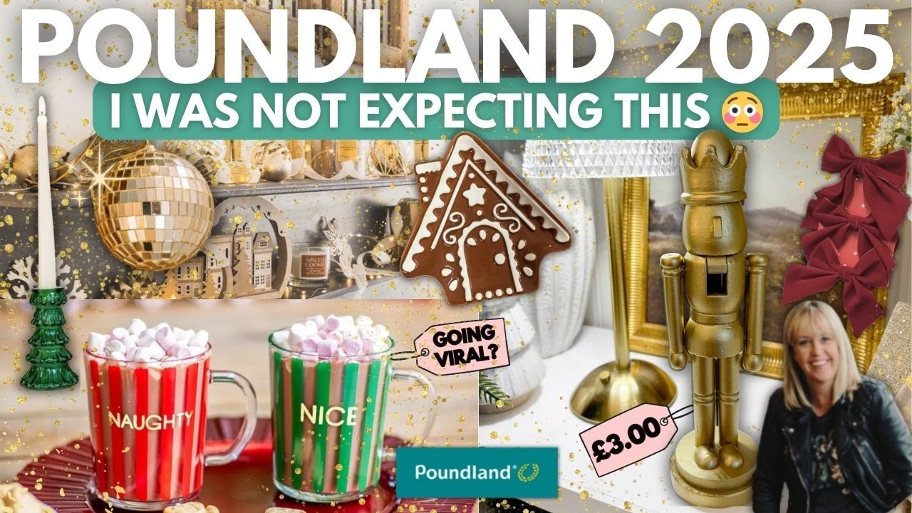 Рождество в Poundland 2025… Действительно ли оно стоило шумихи? 😳 Покупайте вместе со мной