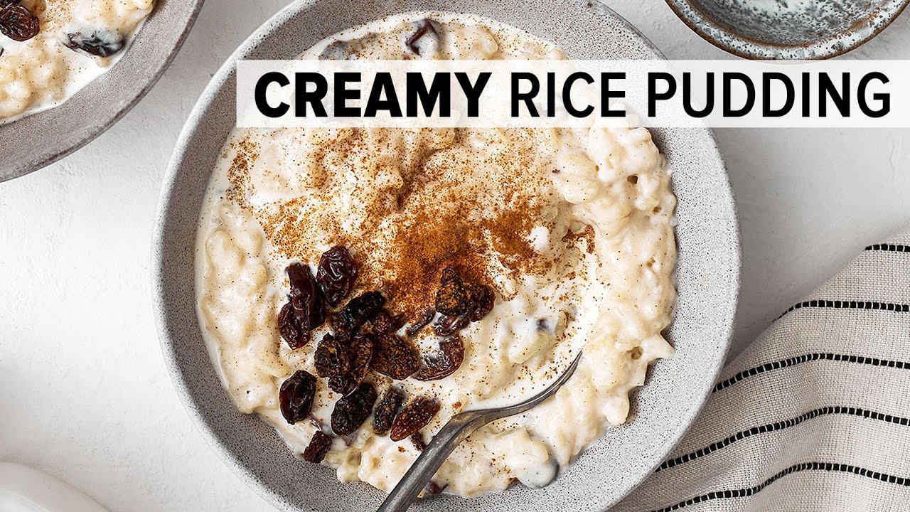 Creamy and Easy Homemade Rice Pudding! 