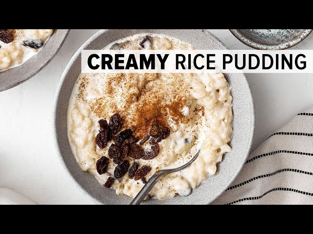 Creamy and Easy Homemade Rice Pudding! 