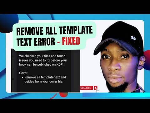 Remove all Template Text and Guides from your Cover File || Amazon KDP book cover size errors