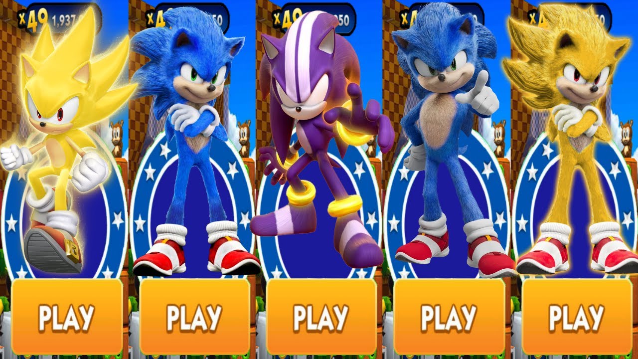 Sonic Dash - Darkspine vs Super Sonic vs Movie Sonic vs All Battle ...