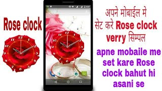 how to set all mobaile screen on Roses clock screenshot 5