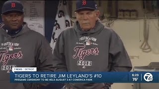 Tigers to retire Jim Leyland's jersey No. 10