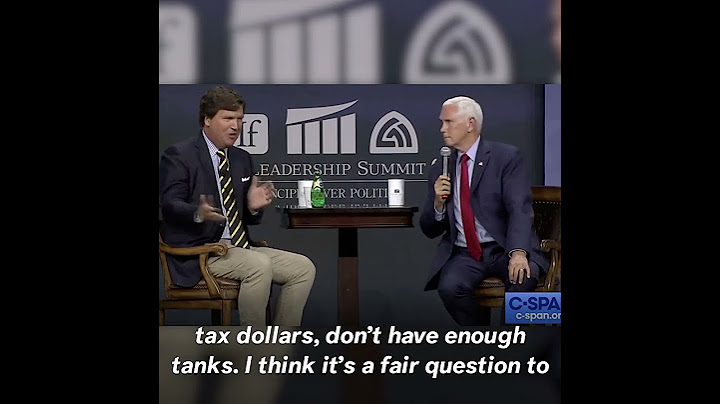 Tucker Carlson Questions Mike Pence For Being 'Distressed' Over Ukraine