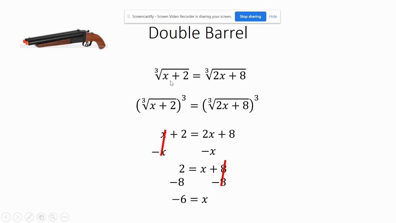 Cubing Both Sides of an Equations - YouTube