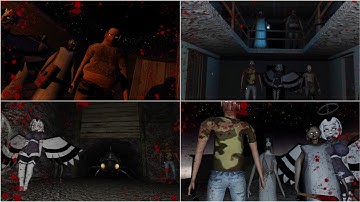 The Twins Revolution All Game Over Scenes with Granny Grandpa and Lute