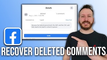 How to Recover Deleted Comments on Facebook