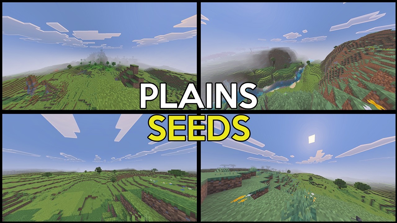 10 BEST Plains Biome Seeds for Minecraft 1.21+ Bedrock - YouTube