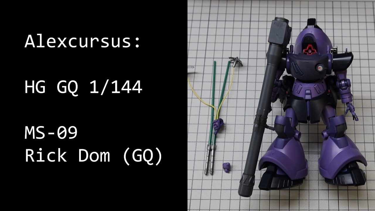 MS-09 Rick Dom (GQ) HG 1/144 : Triple Sizing - YouTube